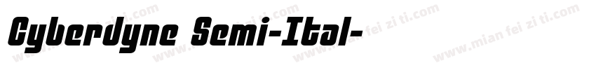 Cyberdyne Semi-Ital字体转换